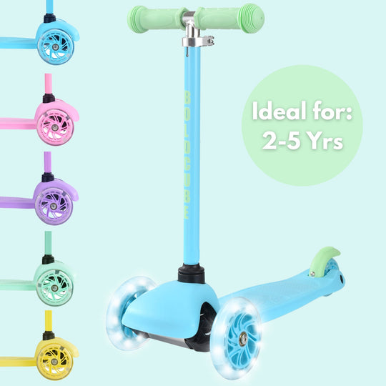 Teeny 3 Wheel Scooter - Blue and Green