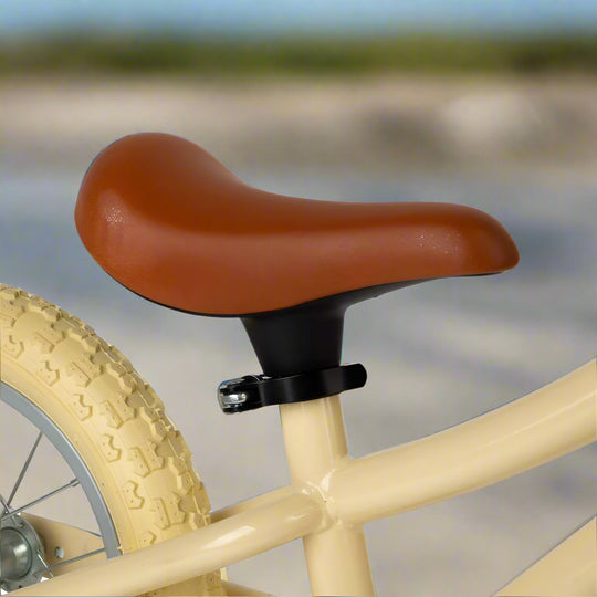 Close up of brown saddle