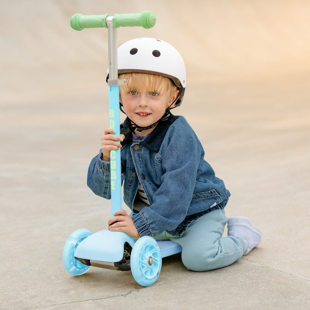 Teeny 3 Wheel Scooter - Blue and Green