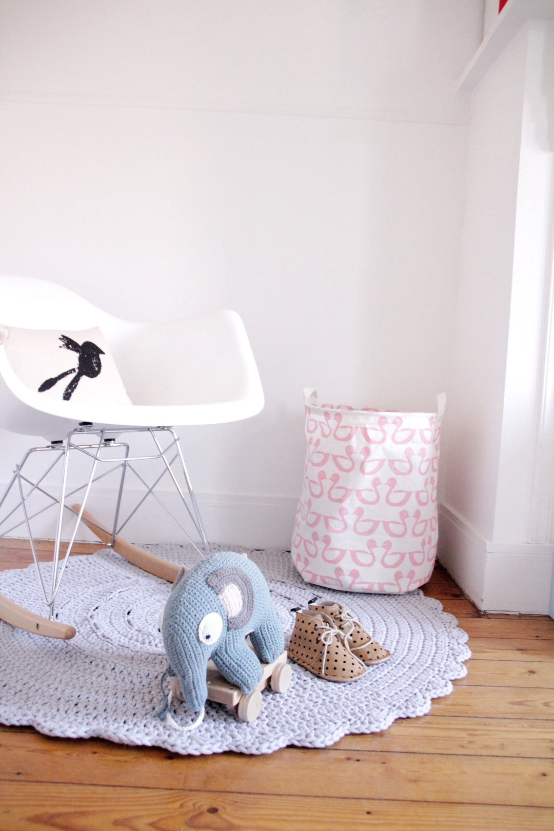 Crochet Doily Rug | Light Grey