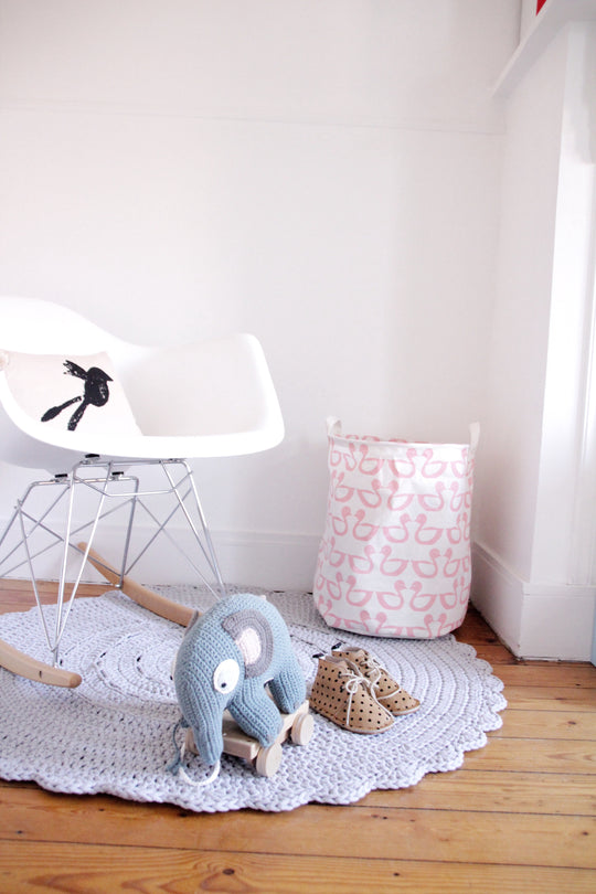 Crochet Doily Rug | Light Grey