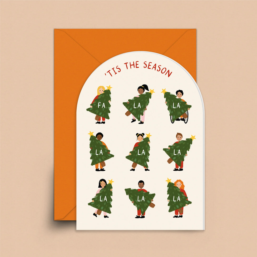 Greetings Card | Sakina - Christmas Fa La La La La