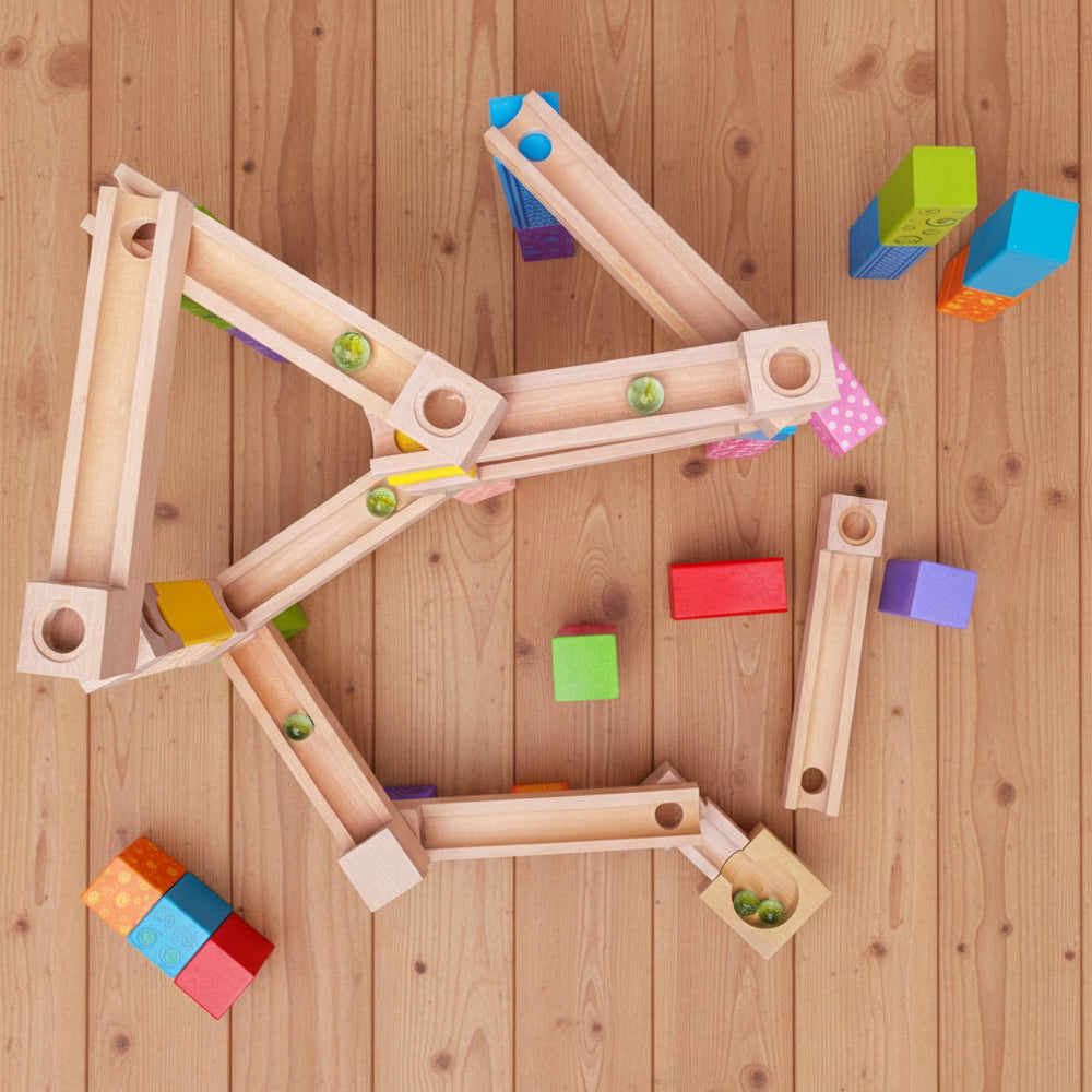Wooden Marble Run