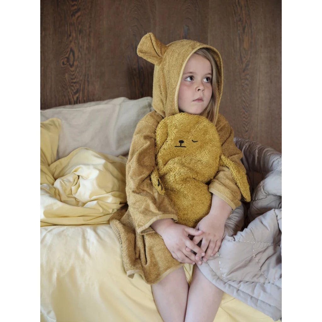 Organic Cotton & Bamboo Bathrobe | Bear - Ochre