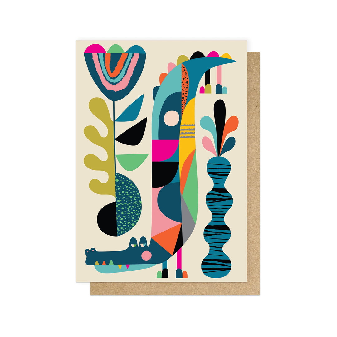 Greetings Card | Crocodile