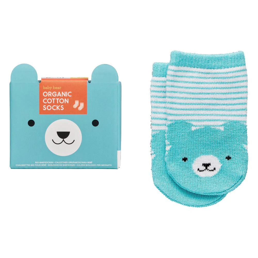 Organic Baby Socks - Bear