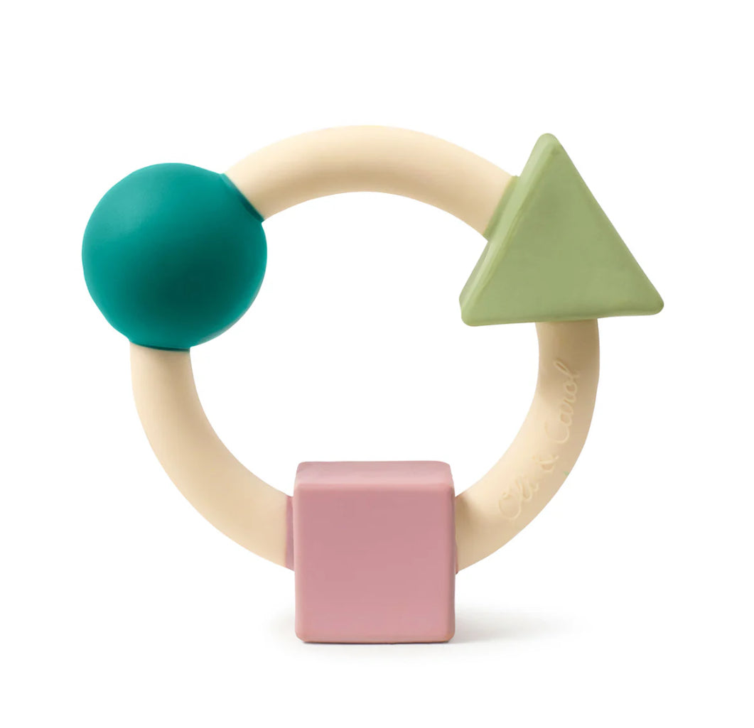 Natural Rubber Teether | Bauhaus Movement - Pastel