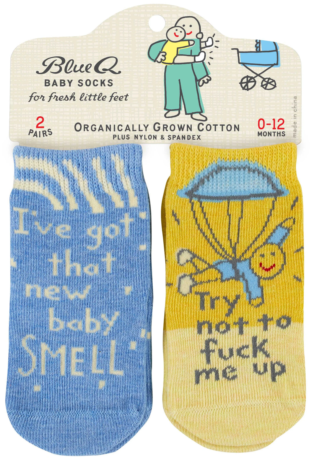 Baby Socks | New Baby Smell/Try Not To F*** Me Up