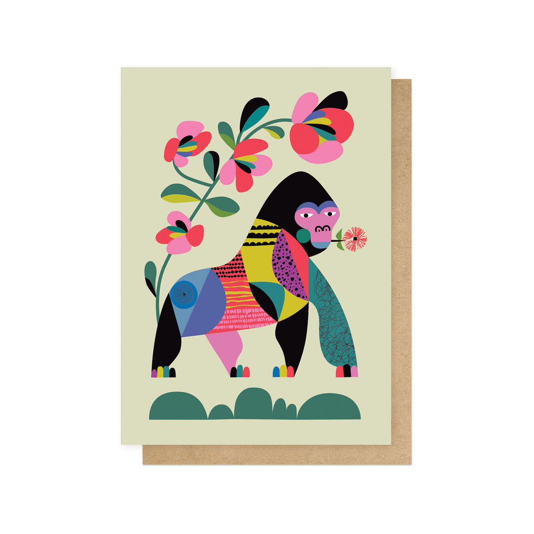Greetings Card | Rachel Lee - Gorilla