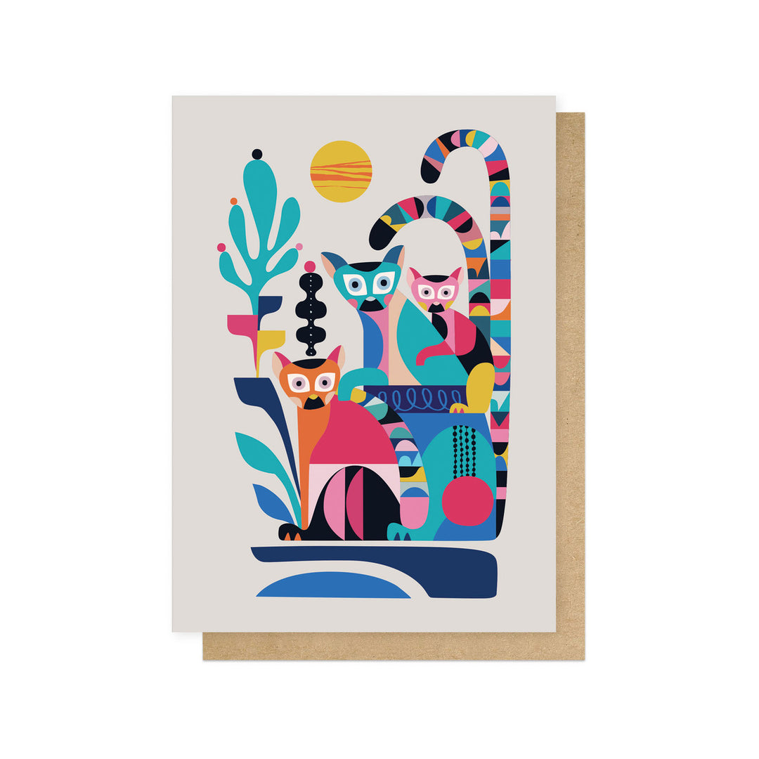 Greetings Card | Rachel Lee - Lemurs