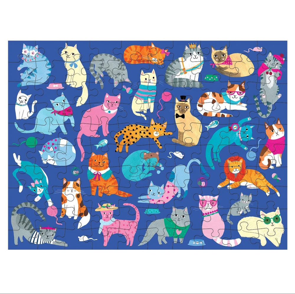 100 Piece Double Sided Puzzle | Cats & Dogs