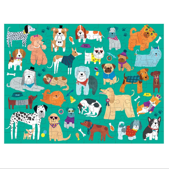 100 Piece Double Sided Puzzle | Cats & Dogs