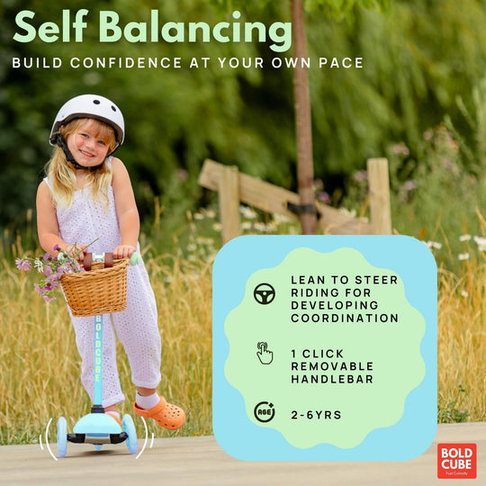 Teeny 3 Wheel Scooter - Blue and Green