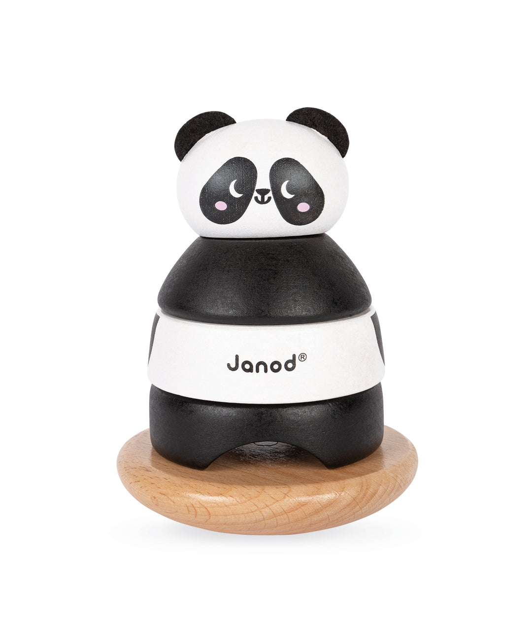 Wooden Panda Stacker and Rocker
