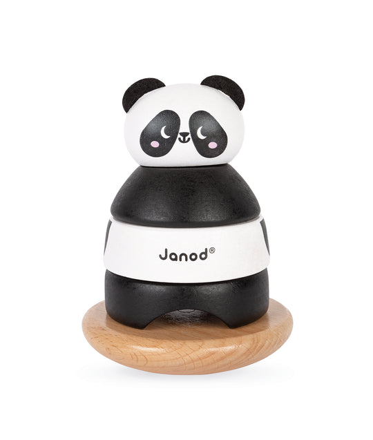 Wooden Panda Stacker and Rocker