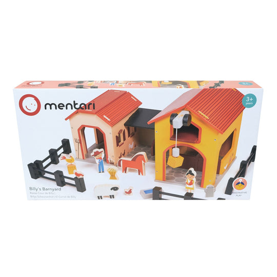 Boxed toy set with 'mentari' branding on a white background