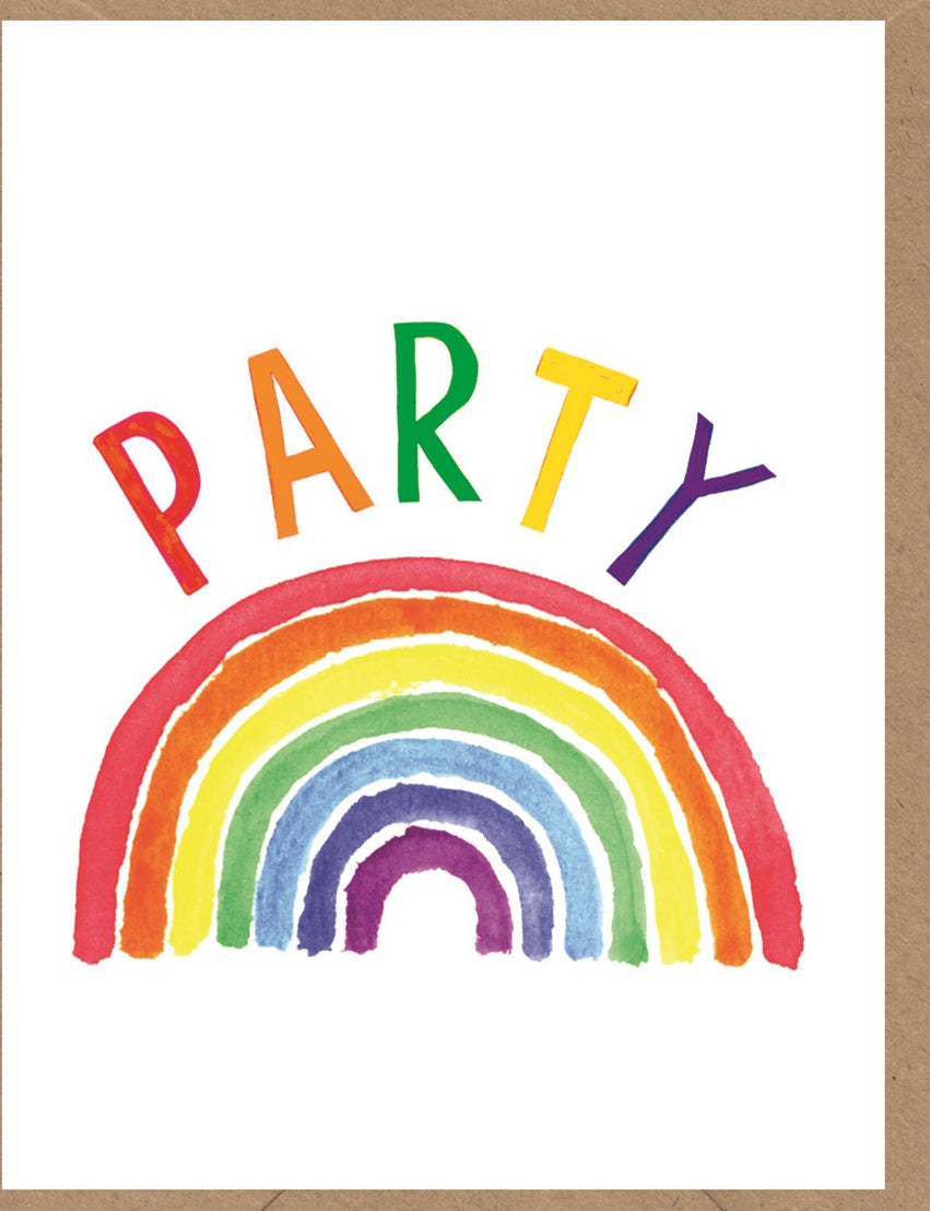 Party Invitations Pack Of 8 - Rainbow