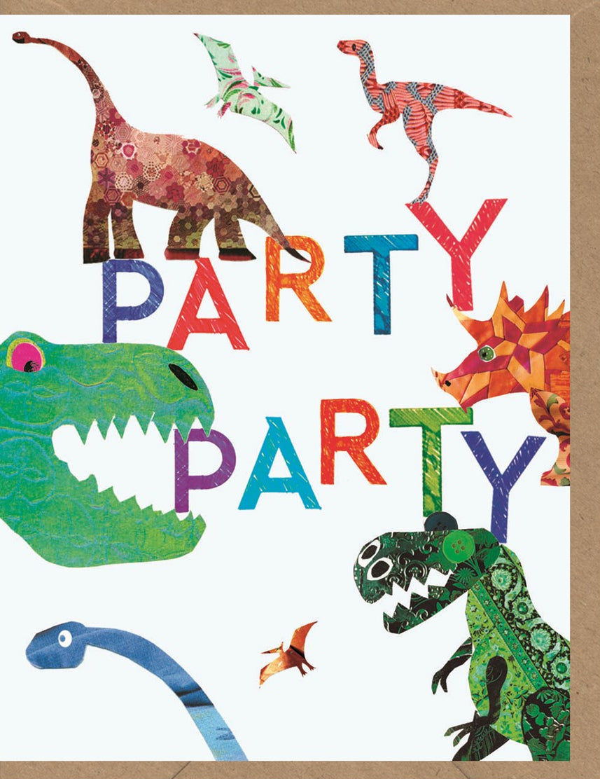 Party Invitations Pack Of 8 - Dinosaurs