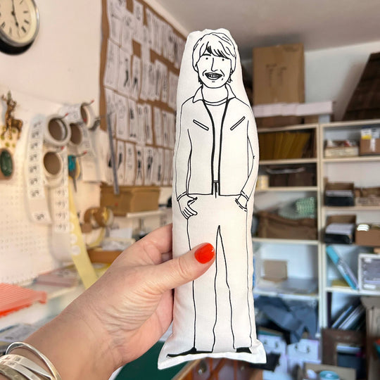 Professor Brian Cox Screen Printed Cushion Doll