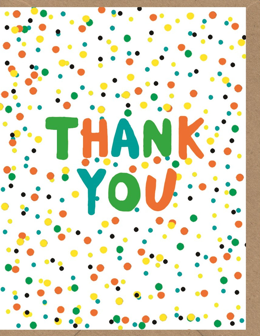 Thank-You Cards Pack Of 8 - Multi Dot Neon