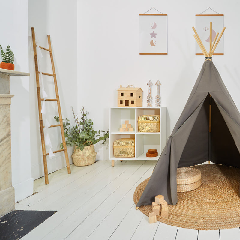 100% Cotton Canvas Ultra Anti-UV Play Teepee | Hettie - Army Green