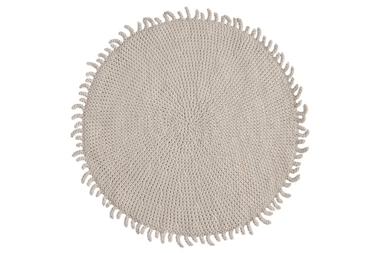 Crochet Sun Rug | Beige