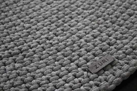 Crochet Moon Rug | Dark Grey