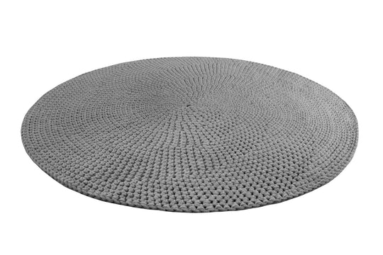 Crochet Moon Rug | Dark Grey