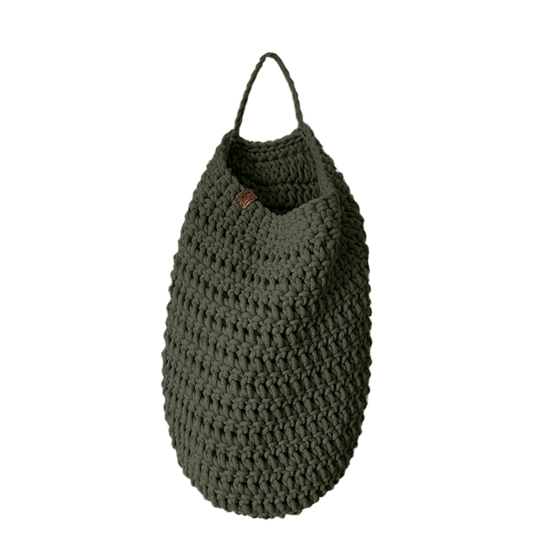 Crochet Hanging Bag | Olive Green