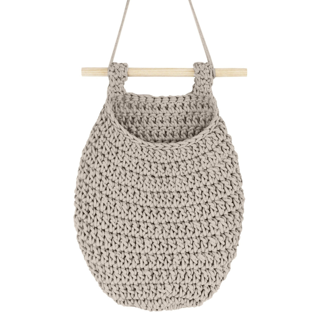 Crochet Hanging Basket | Beige