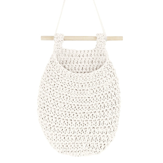 Crochet Hanging Basket | Ivory