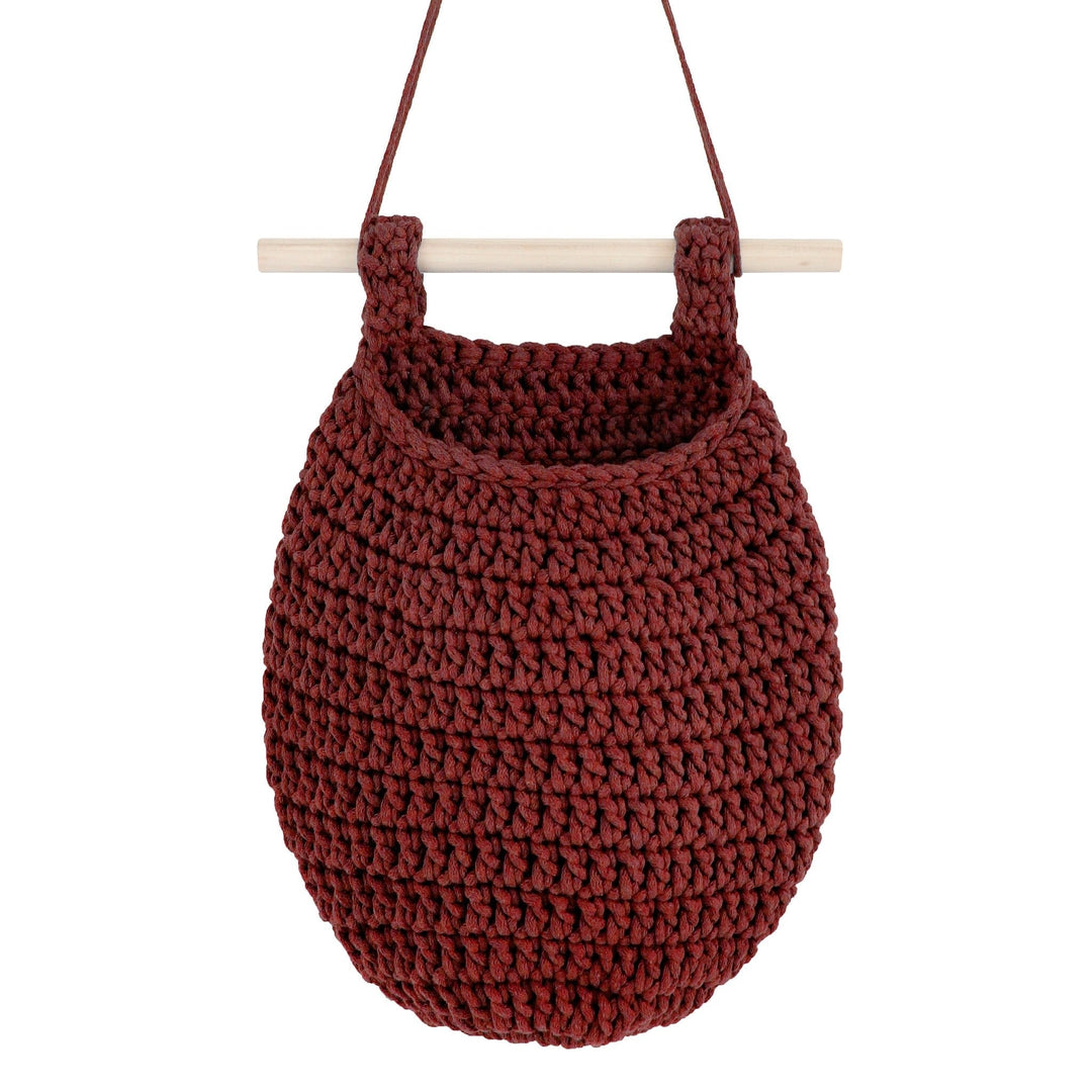 Crochet Hanging Basket | Terracotta
