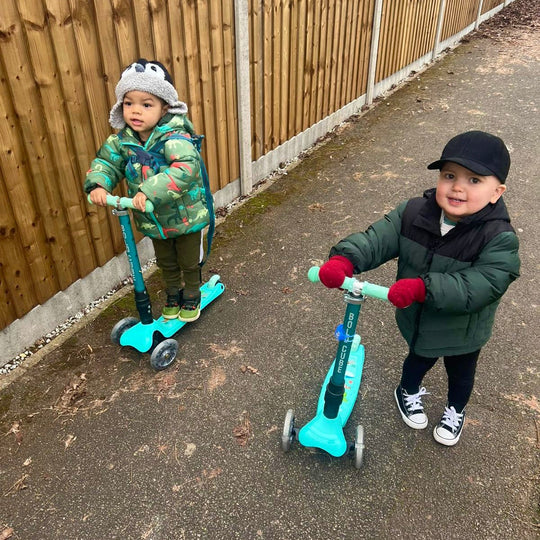 Teeny Fold 3 Wheel Scooter - Ocean