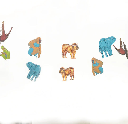 Recycled Paper Garland | Jungle Animals
