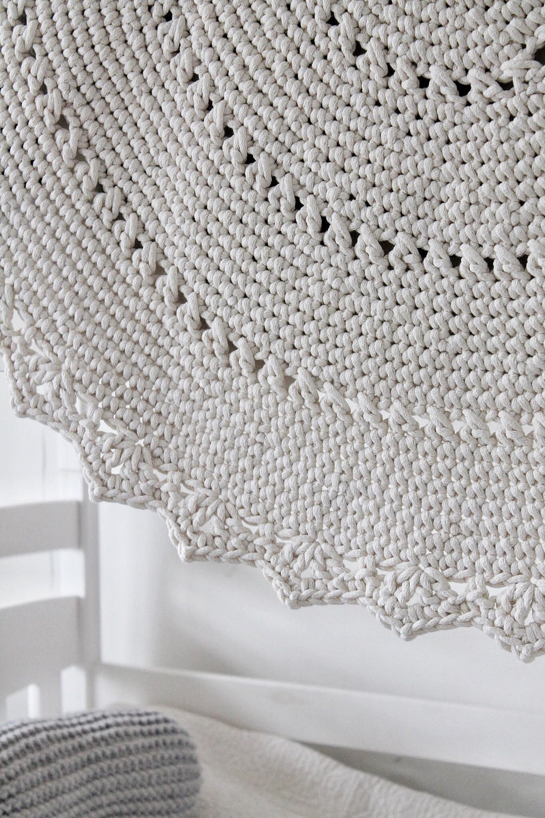 Crochet Mandala Rug | Ivory