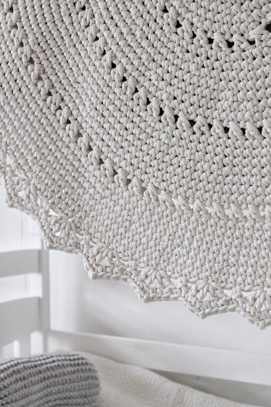 Crochet Mandala Rug | Ivory