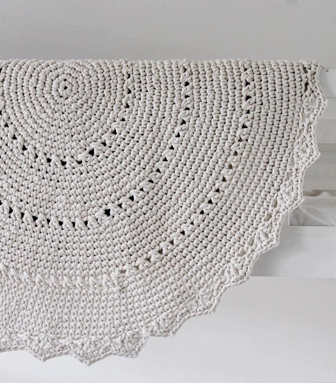 Crochet Mandala Rug | Ivory