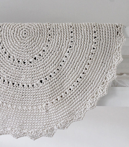 Crochet Mandala Rug | Ivory