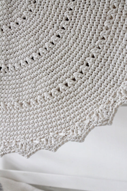 Crochet Mandala Rug | Ivory