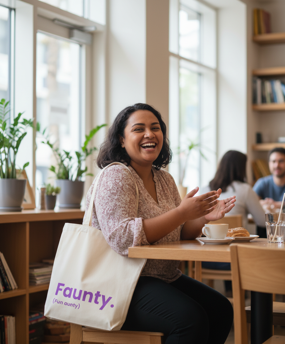 Organic Super Strong Tote - Faunty (Fun Aunty)