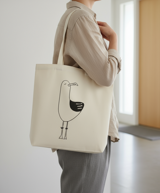 Organic Super Strong Tote - Chip the Seagull