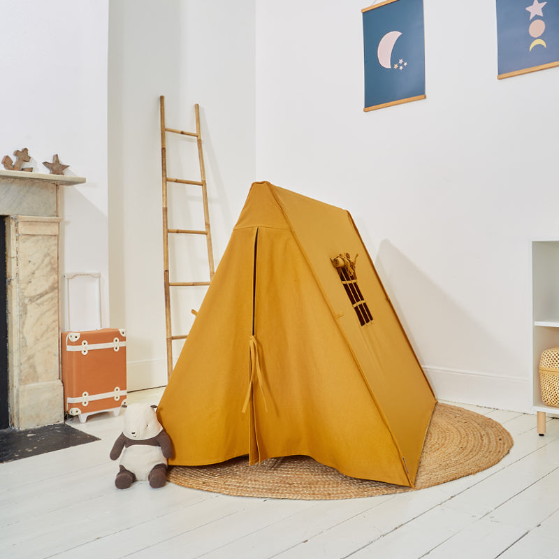 100% Cotton Canvas Ultra Anti-UV Play Tent | Lillie - Ochre