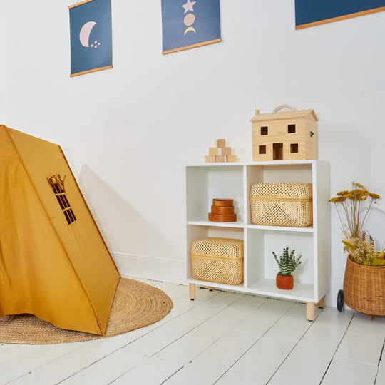 100% Cotton Canvas Ultra Anti-UV Play Tent | Lillie - Ochre