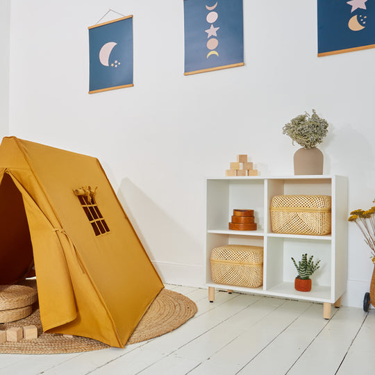 100% Cotton Canvas Ultra Anti-UV Play Tent | Lillie - Ochre