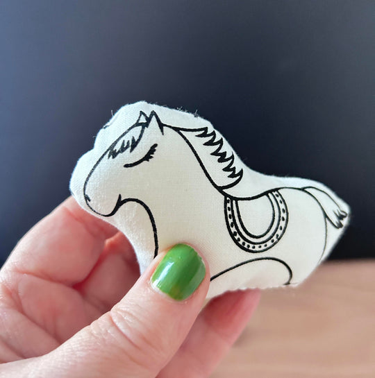 Screen Printed Cushion Doll | Pocket Pet Pony