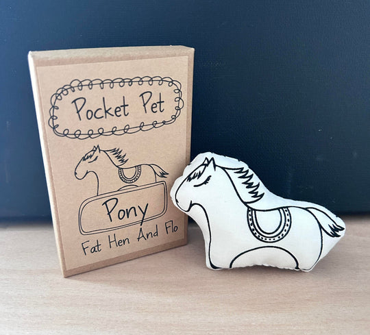 Screen Printed Cushion Doll | Pocket Pet Pony