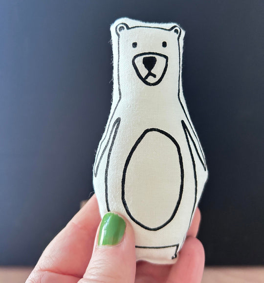 Screen Printed Cushion Doll | Pocket Pet Bear