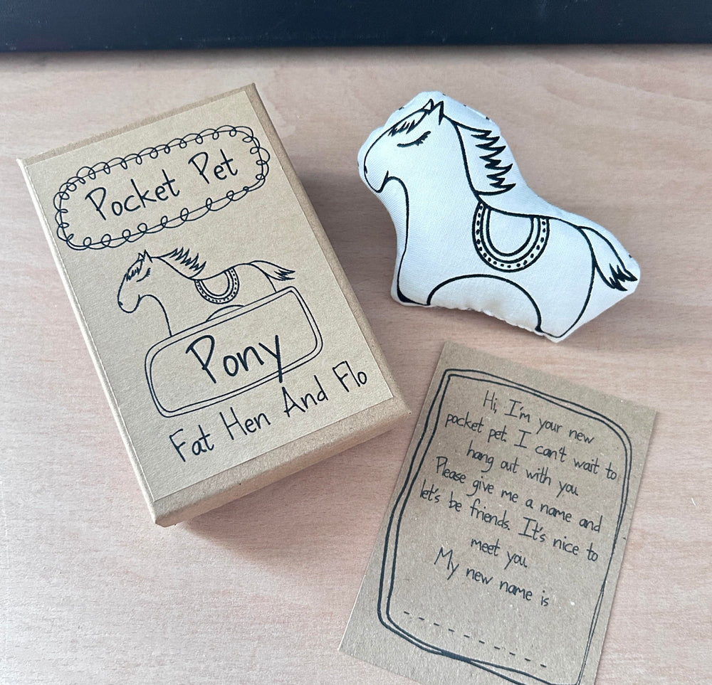Screen Printed Cushion Doll | Pocket Pet Pony