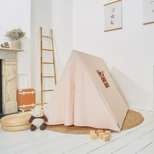 100% Cotton Canvas Ultra Anti-UV Play Tent | Lillie - Petal