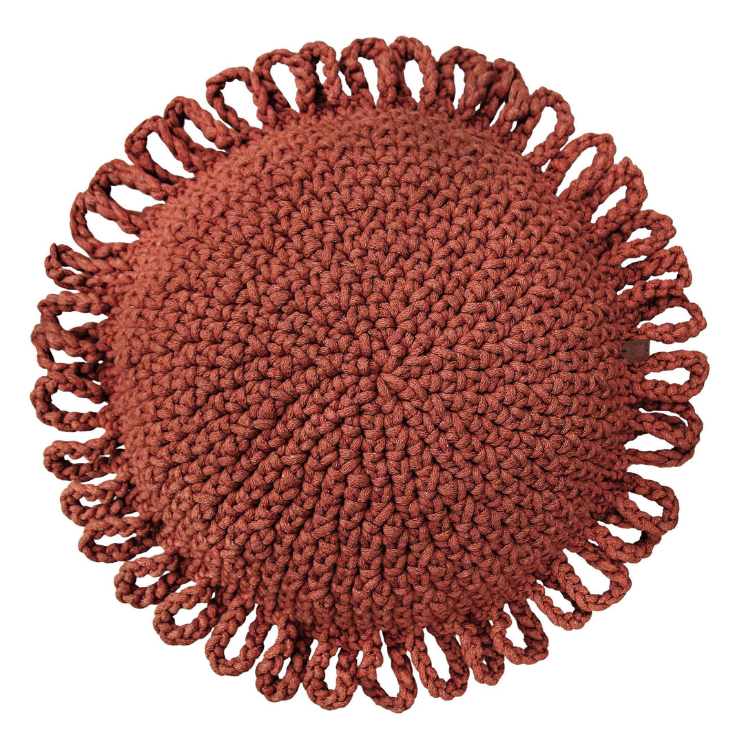 Crochet Fun Cushion | Terracotta